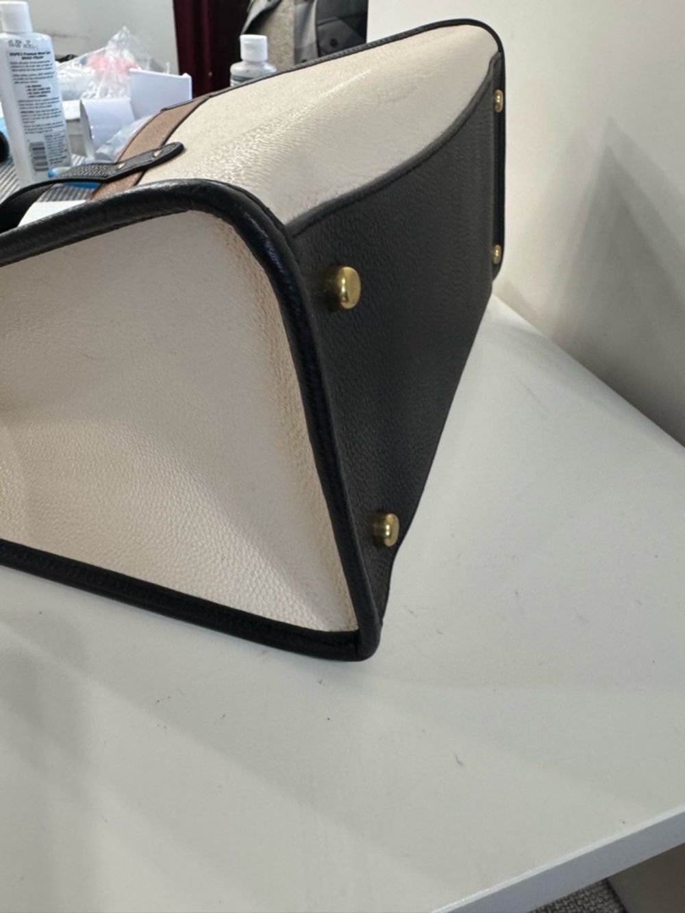 Coach Chalk, Brown & Black Colorblock Messenger Bag - Picture 7 of 7